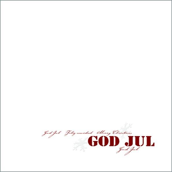 9408613  382012 Julekort &quot;God Jul&quot; 160x160 cm Starwhite med eget innsidetrykk og konvolutter